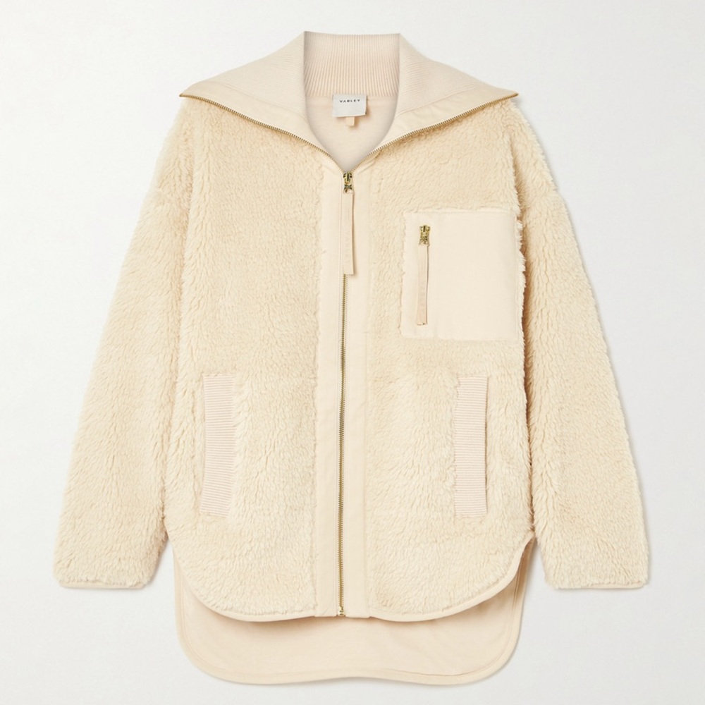 VARLEY MYLA TWILL~ TRIMMED FAUX SHEARLING JACKET💗🎀⭐️💙💗🎀💙⭐️ Size xl